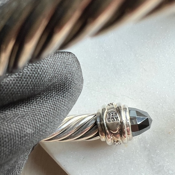 David Yurman Bracelet with Hematite and Diamonds - Picture 6 of 8